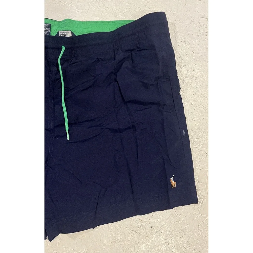 Polo Ralph Lauren Men's‎ Swim Trunks Shorts XL Blue Green Mesh Lined Logo